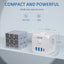 Enchufe con multiples puertos usb, Cubo del enchufe de 3 USB, extensor de enchufe de pared con 3 salidas de CA y tipo C, base múltiple enchufes sin cable - EBEPEX