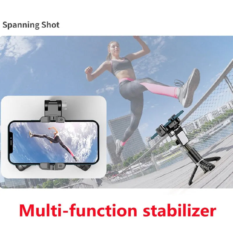 Palo selfi con estabilizador de movimiento, rotación automática de 360 grados, trípode para cualquier móvil para hacer fotografía y grabar en vivo - EBEPEX