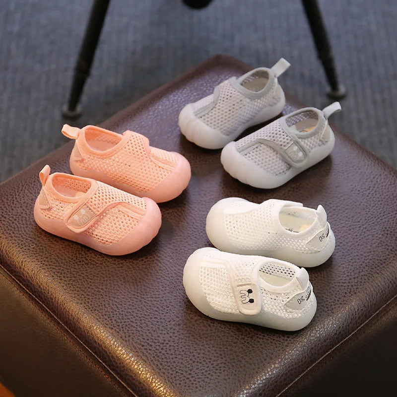 Zapatos para niños transpirables, Zapatos deportivos de malla transpirable para niños y niñas, calzado informal de suela suave - EBEPEX