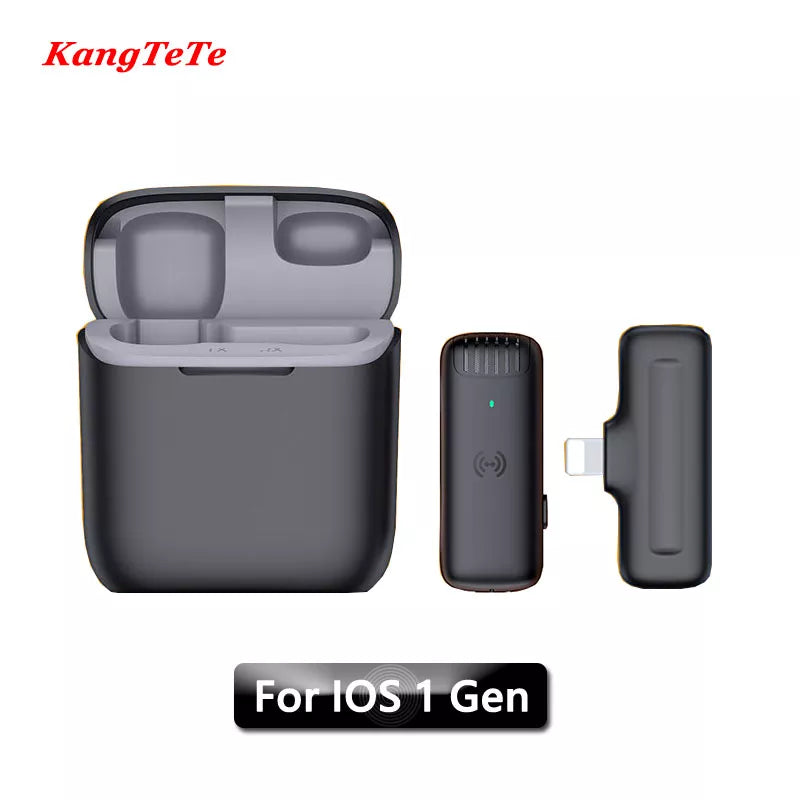 Minimicrófono portátil inalámbrico para iPhone y Android con caja de carga - EBEPEX