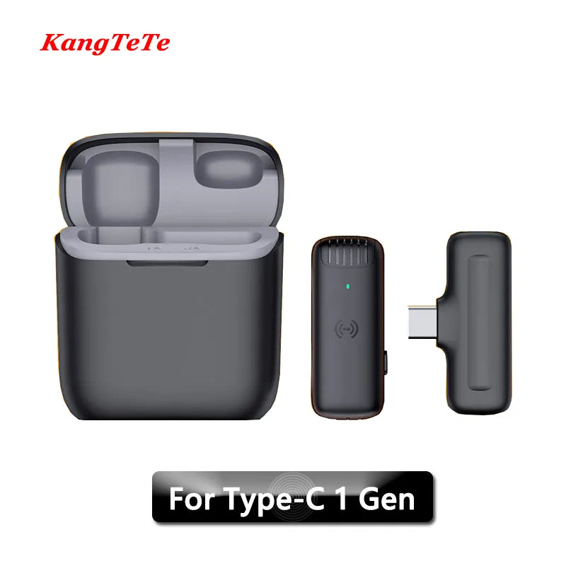 Minimicrófono portátil inalámbrico para iPhone y Android con caja de carga - EBEPEX