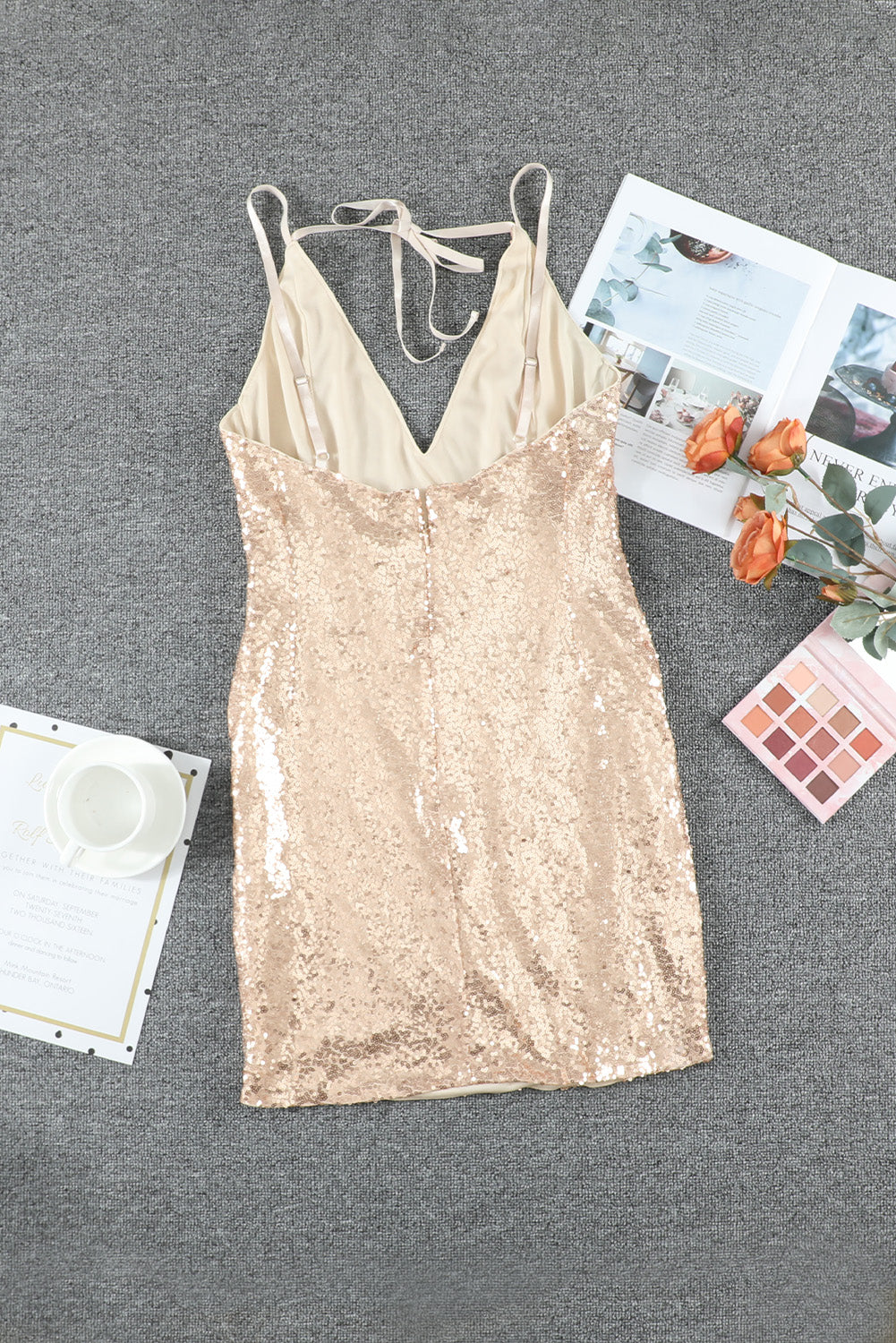 Glitter Sequin Mini Dress - EBEPEX