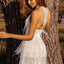 Fringed Halter Open Back Sequin Mini Dress
