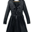Mini vestido negro con espalda abierta y cintura alta con lentejuelas - EBEPEX