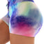 Multicolor High Waist Tie-dye Print Sports Shorts - EBEPEX