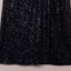 Black Side Slit Crew Neck Sequin Maxi Dress - EBEPEX