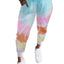 Multicolor Tie Dye Drawstring Waist Jogging Pants - EBEPEX