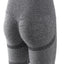 Gray Slim Fit Hip Push Up High Waist Yoga Sport Shorts - EBEPEX