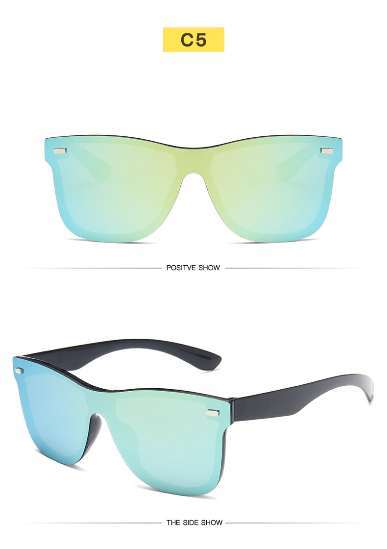 Gafas de sol polarizadas con lentes de espejo de color - EBEPEX