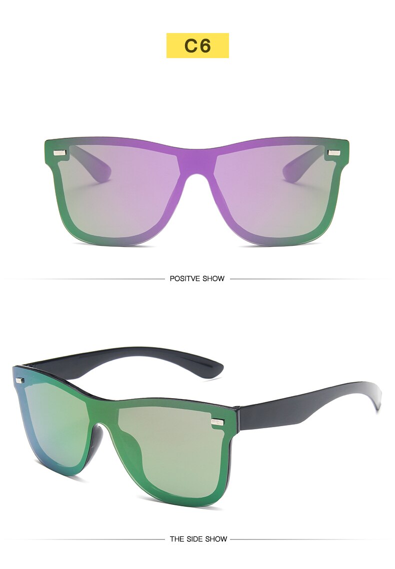Gafas de sol polarizadas con lentes de espejo de color - EBEPEX