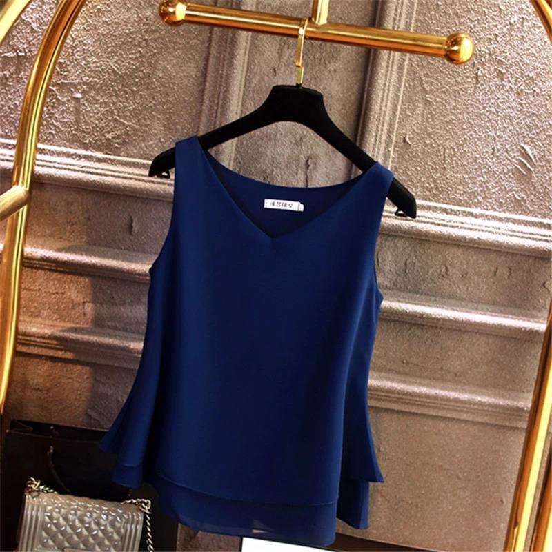 Blusa de verano sin margas