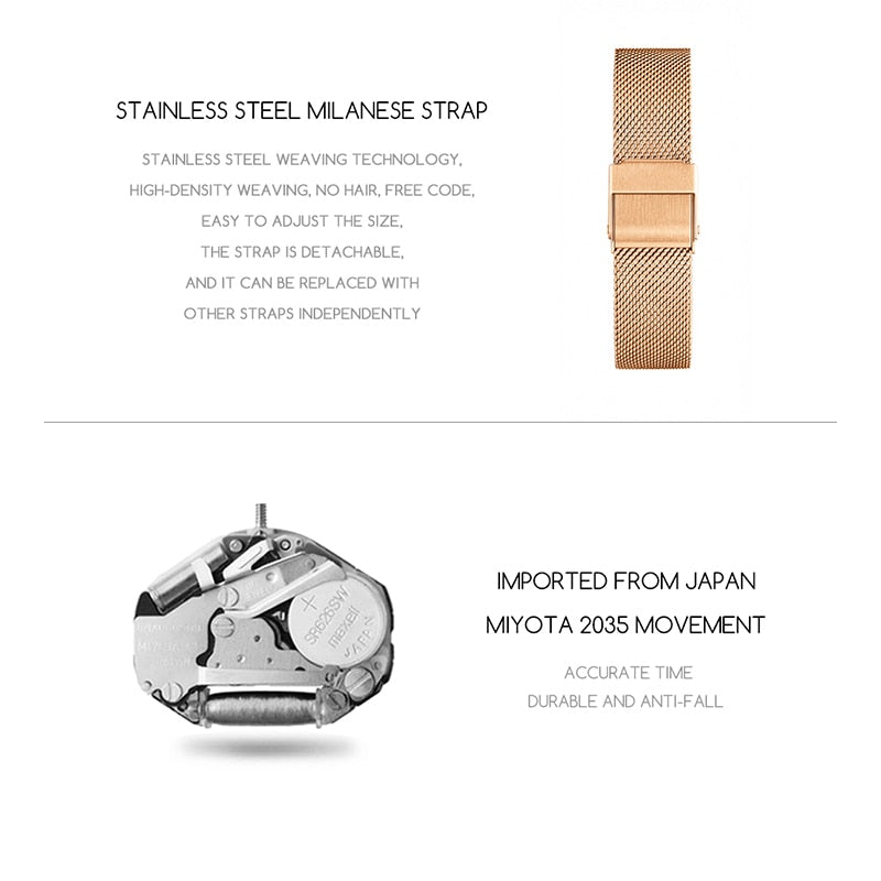 Reloj de moda plano rectangular - EBEPEX