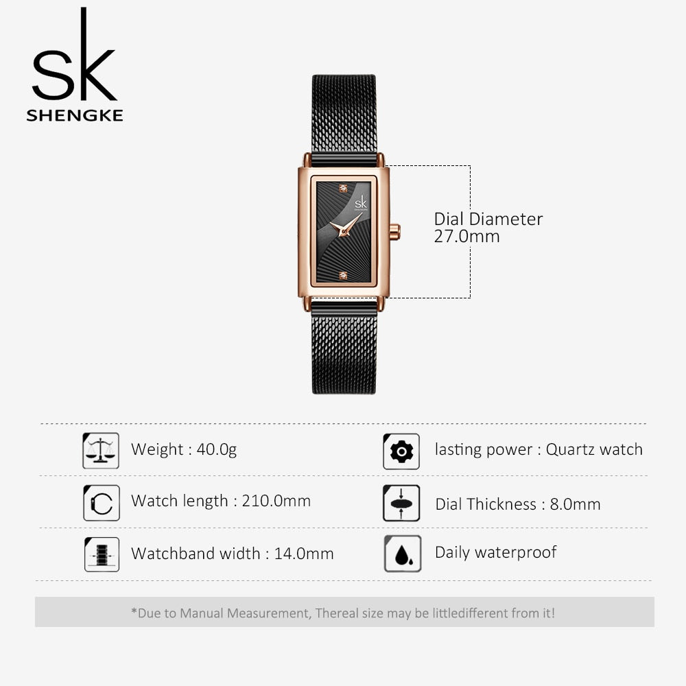 Reloj rectangular para mujeres - EBEPEX