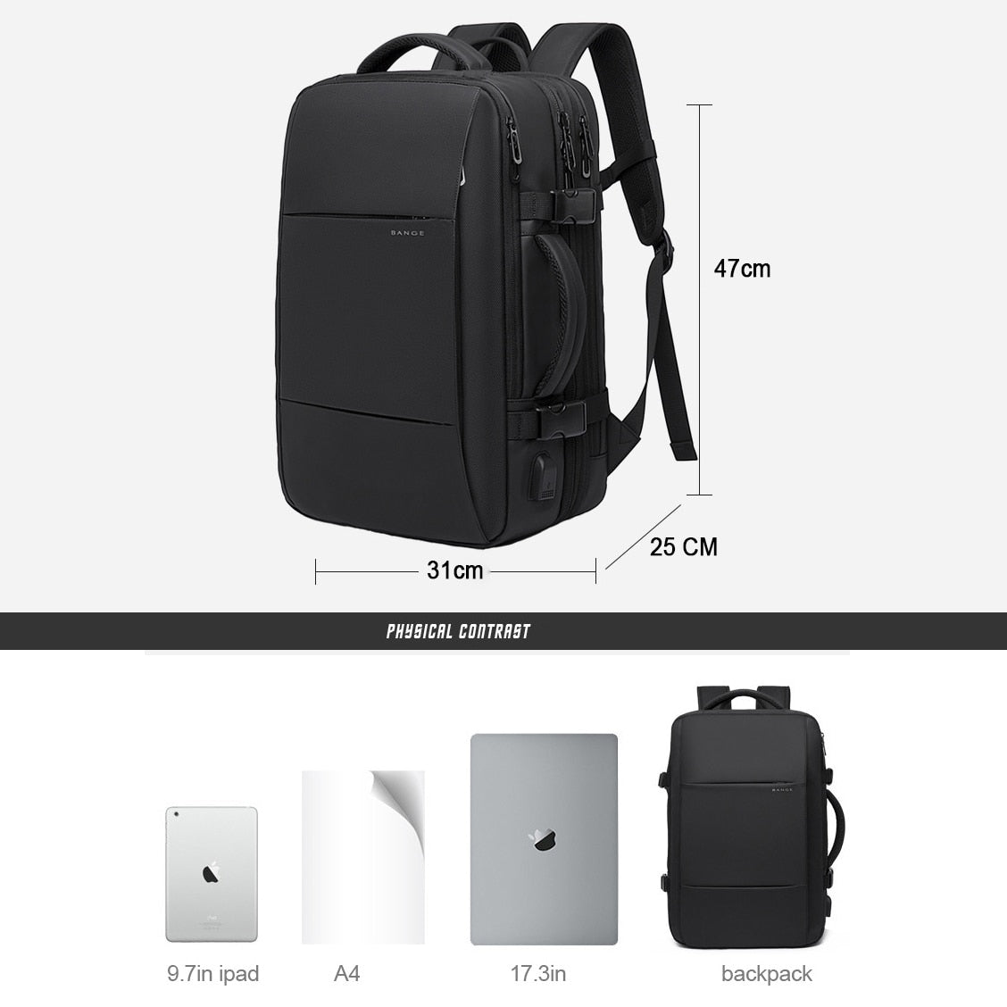 Mochila negocios múltiples compartimentos - EBEPEX