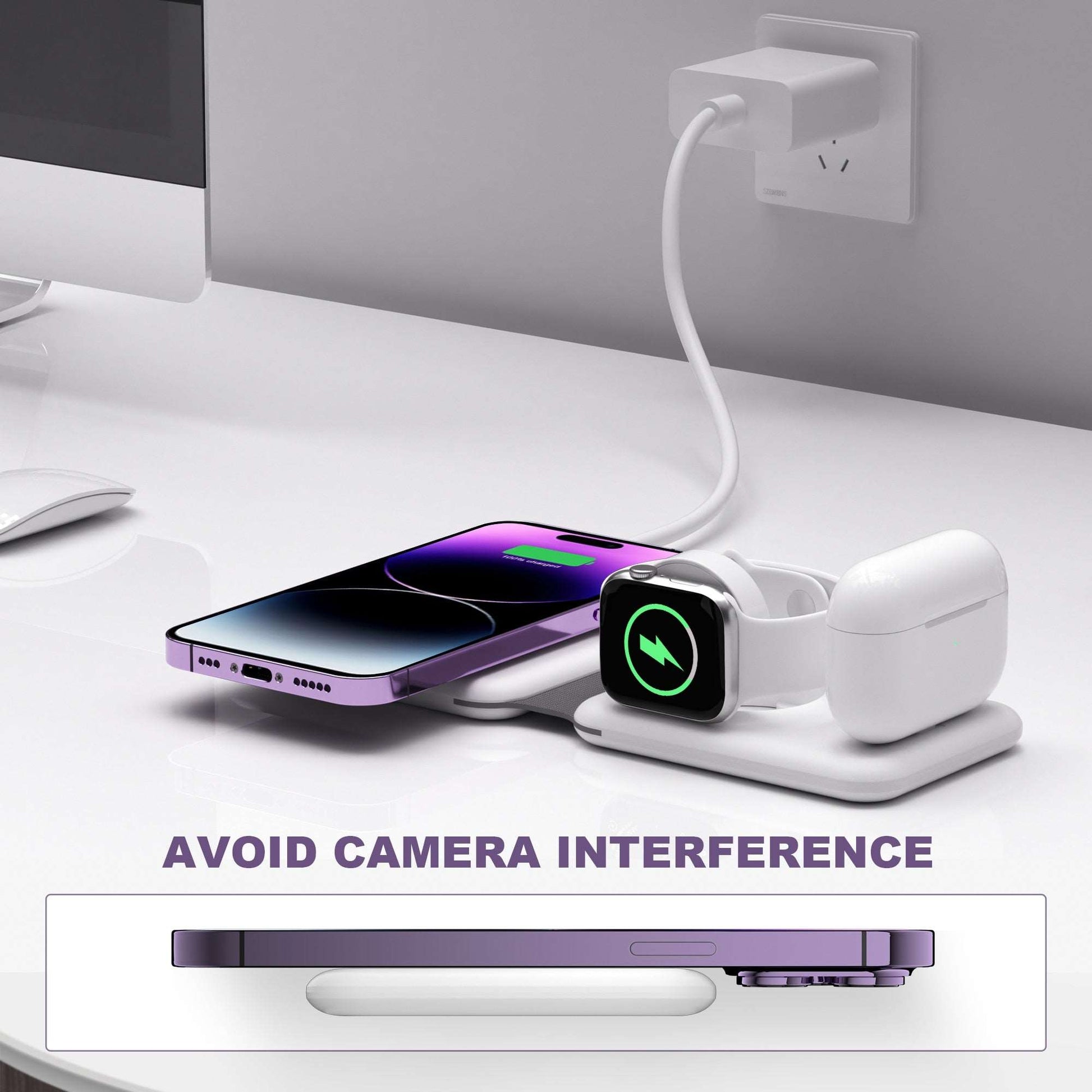 Cargador inalámbrico 3 in 1 para iPhone