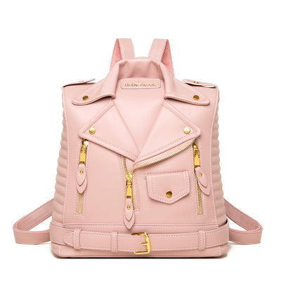 Mochila en forma de Jacket de cuero para mujer - EBEPEX