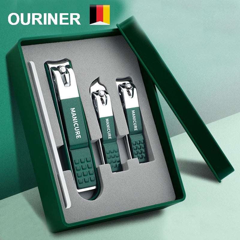 Juego de corta uñas de acero inoxidable