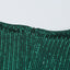 Green Sequin Deep V Neck Side Shirring Long Sleeve Mini Dress
