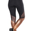 Gold Metallic Bottom Detail Active Stretch Leggings