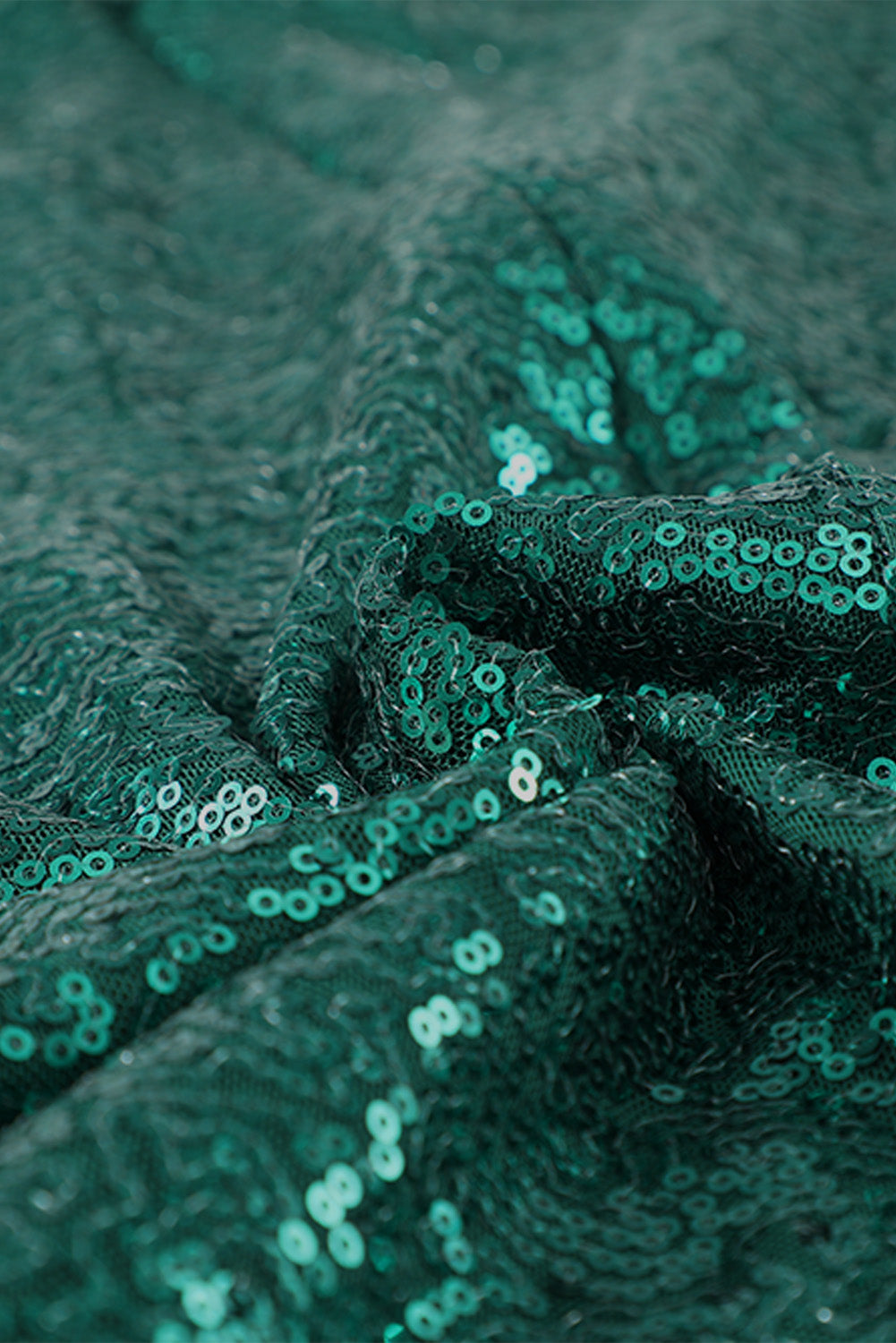 Green Glitter Sequin Mini Dress - EBEPEX