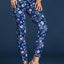 High Waist Floral Print Compression Womens Leggings - EBEPEX