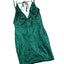 Green Glitter Sequin Mini Dress